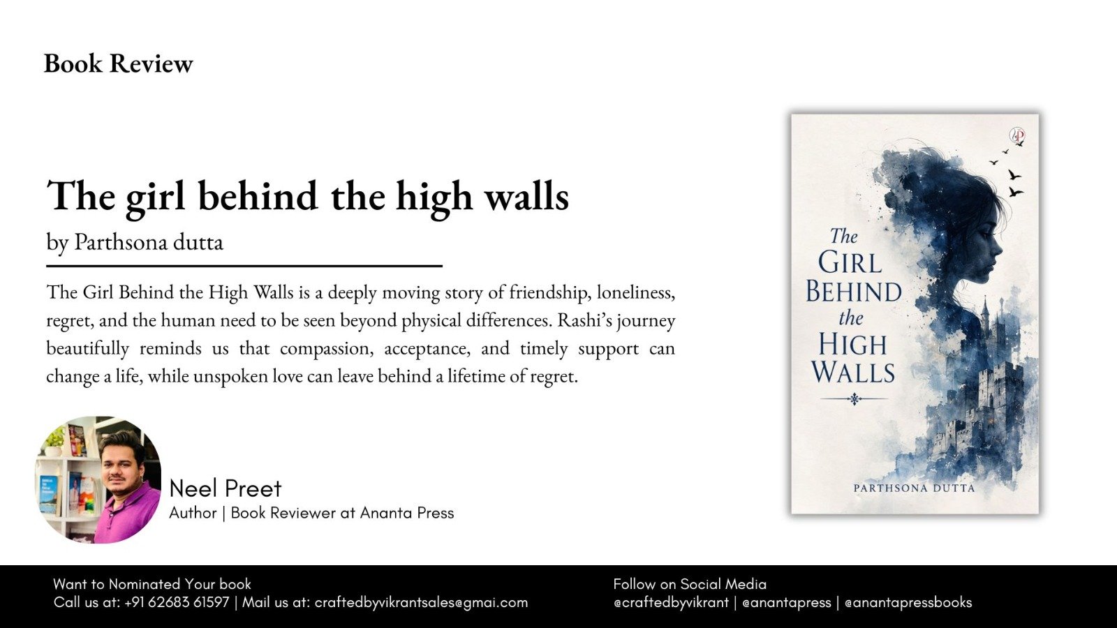 The Girl Behind the High Walls by Parthsona dutta