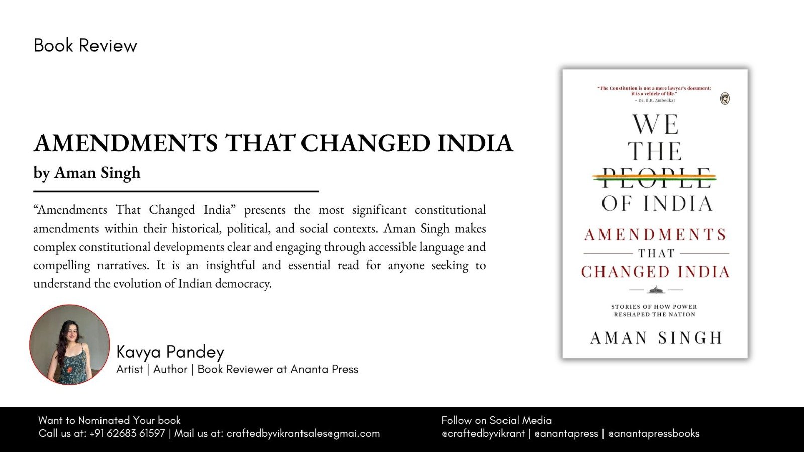 Amendments That Changed India, by Aman Singh